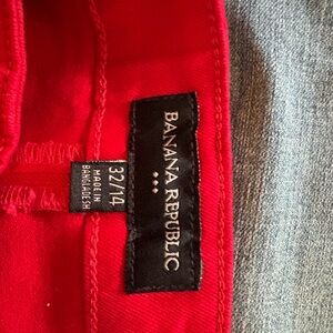 Banana Republic Vibrant Red Trousers